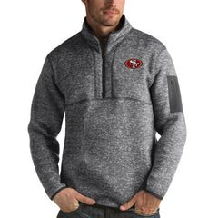 Antigua Fortune Quarter-Zip Pullover Jacket - San Francisco 49ers