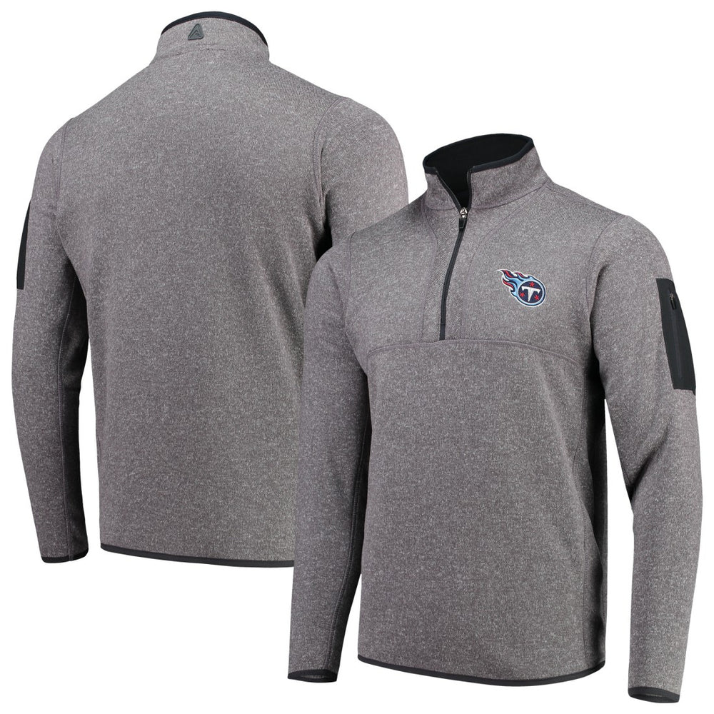 Antigua Fortune Quarter-Zip Pullover Jacket - Tennessee Titans