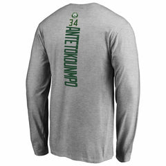 NBA Giannis Antetokounmpo Milwaukee Bucks Team Backer Name & Number Long Sleeve T-Shirt