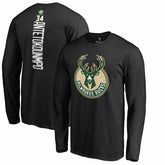 NBA Giannis Antetokounmpo Milwaukee Bucks Team Backer Name & Number Long Sleeve T-Shirt