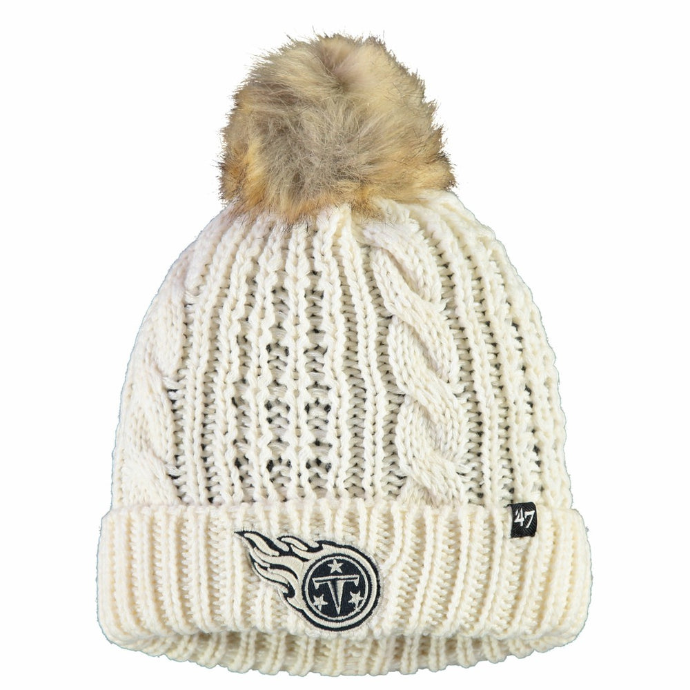 '47 Women's Meeko Cuffed Knit Hat With Pom - Tennessee Titans