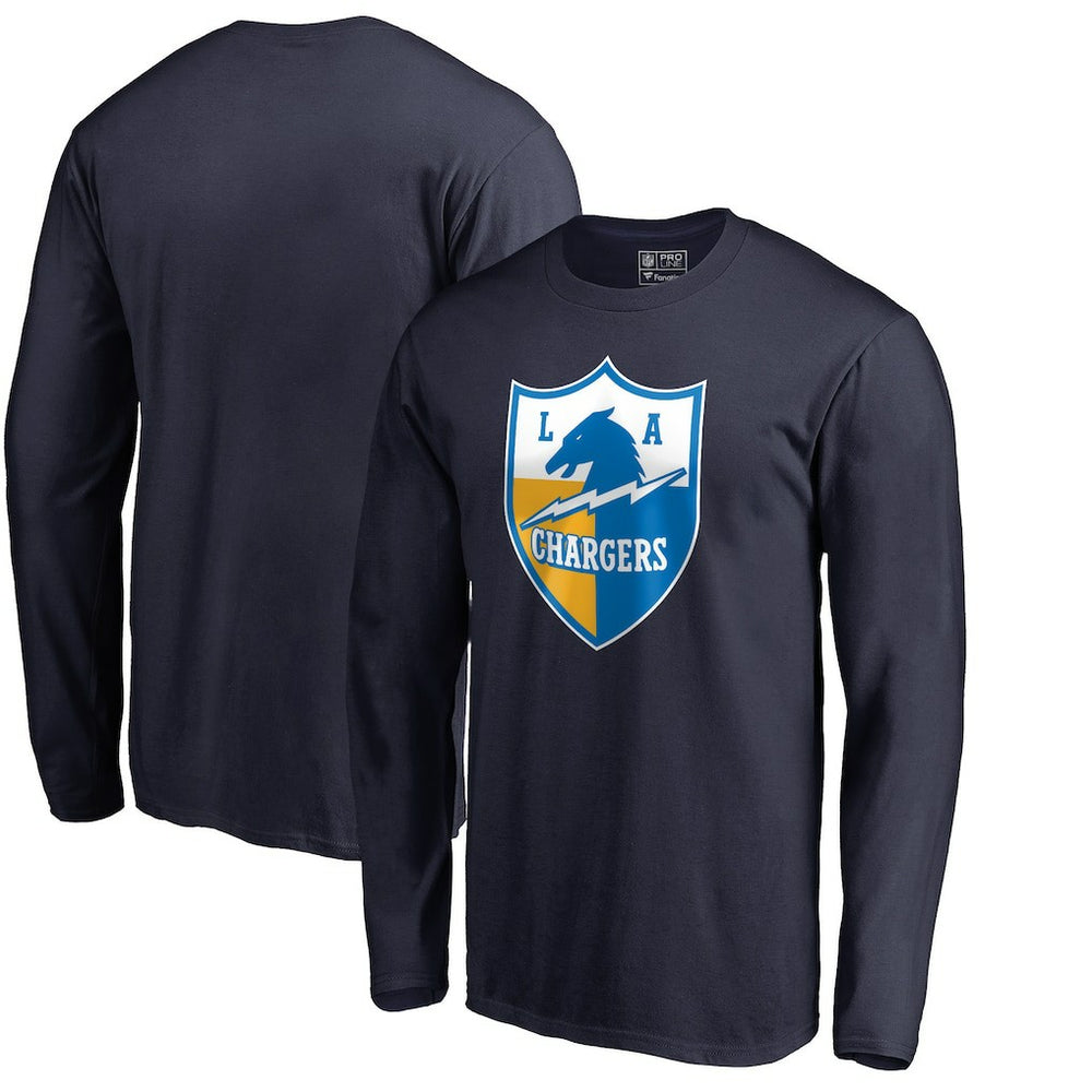 Vintage Shield Logo Long Sleeve T-Shirt - Los Angeles Chargers
