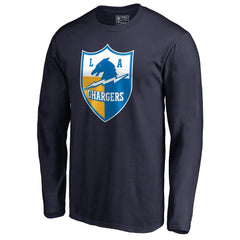Vintage Shield Logo Long Sleeve T-Shirt - Los Angeles Chargers