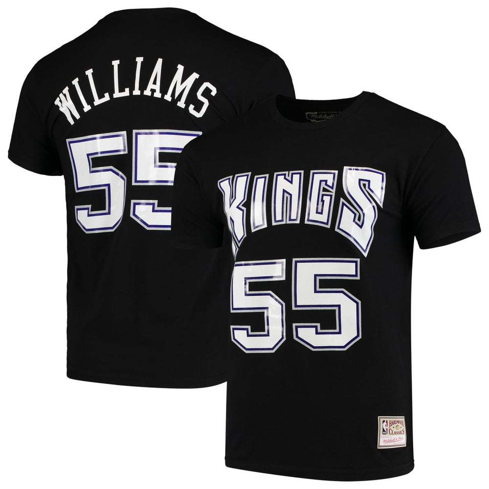 NBA Jason Williams Sacramento Kings Hardwood Classics Team Name & Number T-Shirt