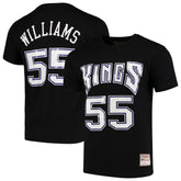 NBA Jason Williams Sacramento Kings Hardwood Classics Team Name & Number T-Shirt