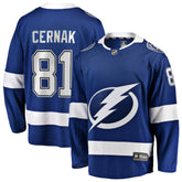 NHL Blue Erik Cernak Tampa Bay Lightning Fanatics Home Breakaway Player Jersey