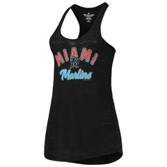 MLB Miami Marlins Soft as a Grape Women's Multi-Count Tri-Blend Tank Top