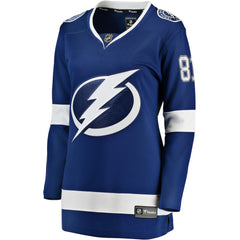 NHL Blue Erik Cernak Tampa Bay Lightning Fanatics Women's Home Breakaway Player Jersey