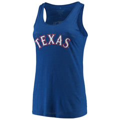 MLB Texas Rangers Soft as a Grape Women's Plus Size Swing for the Fences Racerback Tank Top