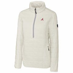MLB Atlanta Braves Cutter & Buck Women's Rainier Half-Zip Popover Jacket