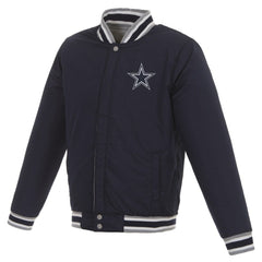 JH Design Reversible Two Tone Fleece Jacket - Dallas Cowboys