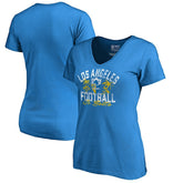 Women's Hometown Collection LA Football V-Neck T-Shirt - Los Angeles Chargers