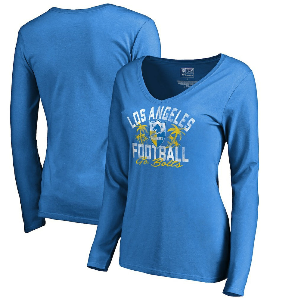 Women's Hometown Collection LA Football Long Sleeve T-Shirt - Los Angeles Chargers