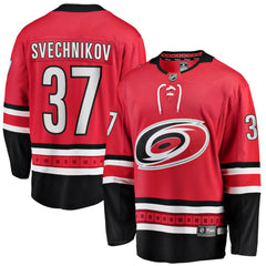 NHL Red Andrei Svechnikov Carolina Hurricanes Fanatics Alternate Breakaway Player Jersey