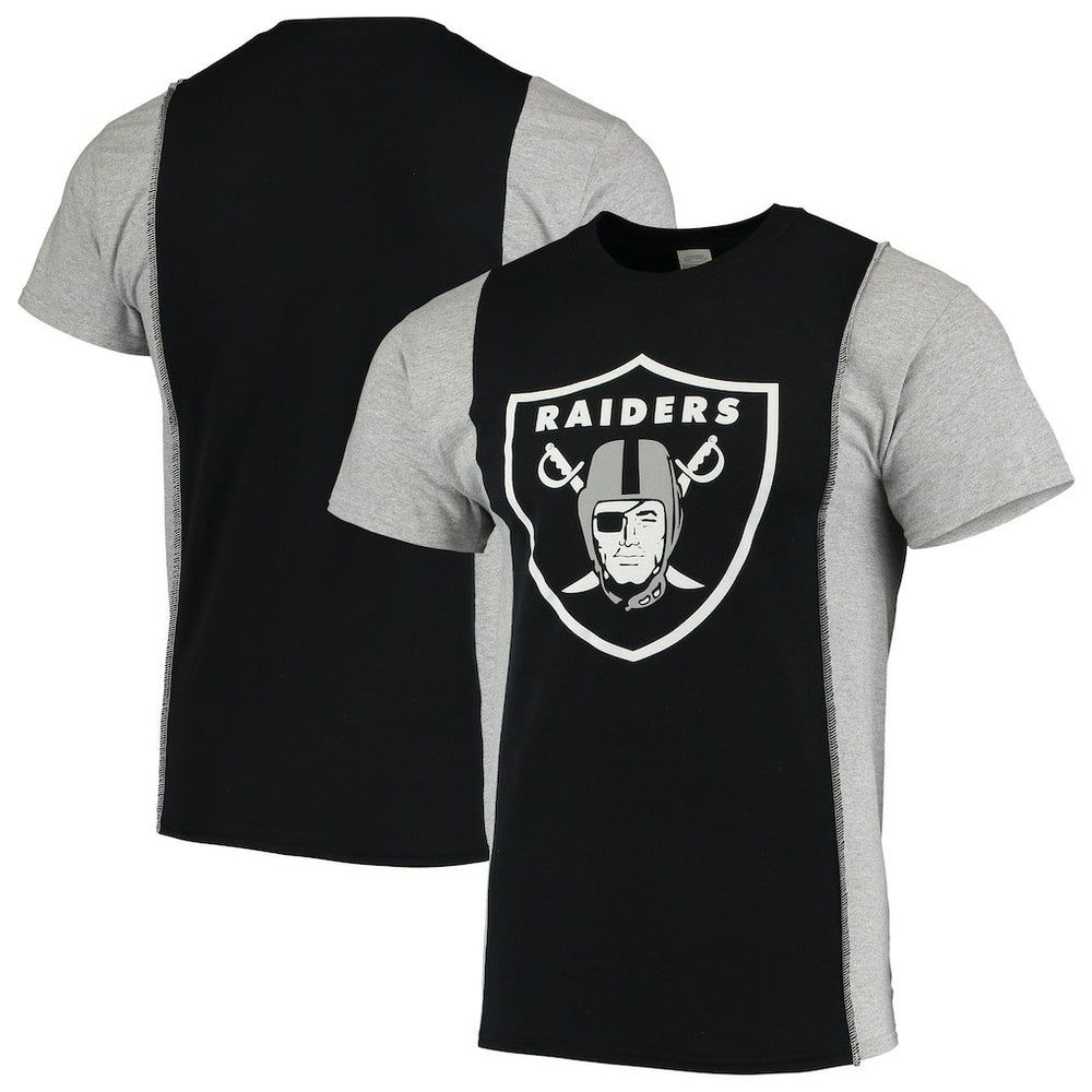 Refried Apparel Sustainable Upcycled Split T-Shirt - Las Vegas Raiders