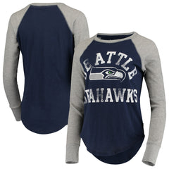 Touch Women's Waffle Raglan Lightweight Long Sleeve T-Shirt - Seattle Seahawks