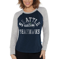 Touch Women's Waffle Raglan Lightweight Long Sleeve T-Shirt - Seattle Seahawks