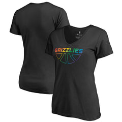 NBA Memphis Grizzlies Women's Team Pride Wordmark V-Neck T-Shirt