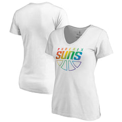 NBA Phoenix Suns Women's Team Pride Wordmark V-Neck T-Shirt