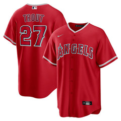 MLB Mike Trout Los Angeles Angels Nike Alternate Replica Player Name Jersey