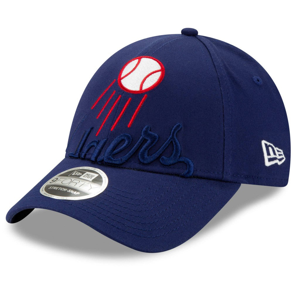 MLB Los Angeles Dodgers New Era Logo Elements Stretch Snapback 9FORTY Adjustable Hat