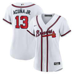 MLB Ronald Acuna Jr. Atlanta Braves Nike Women's Home Replica Player Jersey