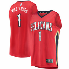 NBA Zion Williamson New Orleans Pelicans Replica Fast Break Jersey Red