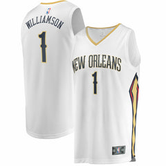 NBA Zion Williamson New Orleans Pelicans Replica Fast Break Jersey White