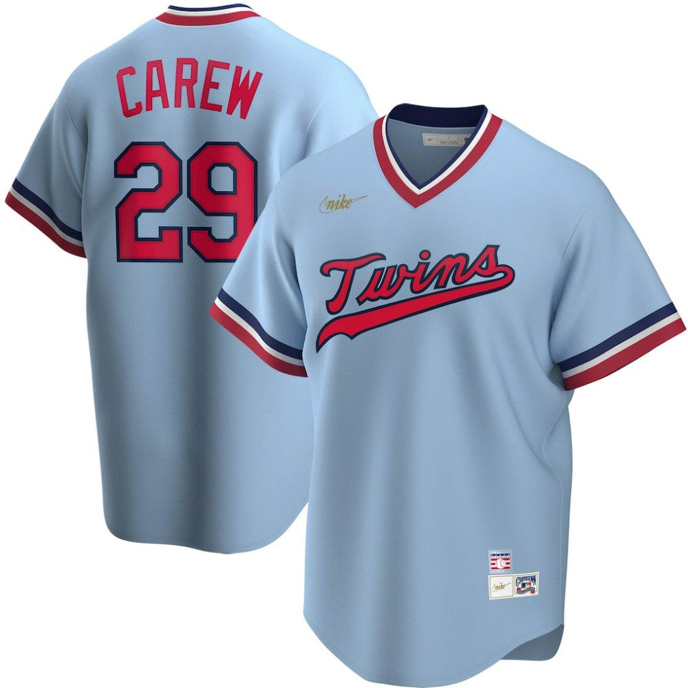 MLB Rod Carew Minnesota Twins Nike Road Cooperstown Collection Player Jersey