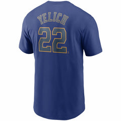 MLB Christian Yelich Milwaukee Brewers Nike Name & Number T-Shirt