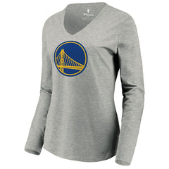 NBA Golden State Warriors Women's Primary Logo Long Sleeve V-Neck T-Shirt sale