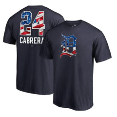 MLB Miguel Cabrera Detroit Tigers Banner Wave Name & Number T-Shirt