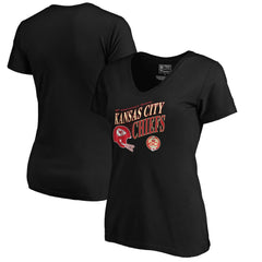 Women's 60th Season Logo Rise V-Neck T-Shirt - Kansas City Chiefs