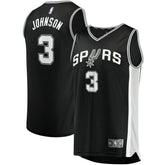 NBA Keldon Johnson San Antonio Spurs Fast Break Replica Jersey Black