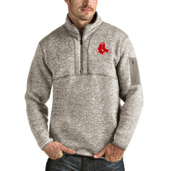 MLB Boston Red Sox Antigua Fortune Quarter-Zip Pullover Jacket