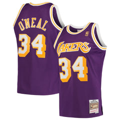 NBA Shaquille O'Neal Los Angeles Lakers Hardwood Classics Swingman Jersey