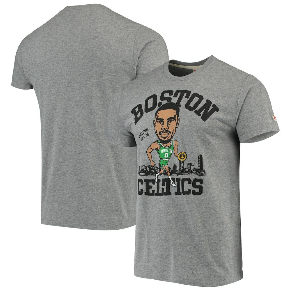 NBA Jayson Tatum Boston Celtics Caricature Tri-Blend T-Shirt