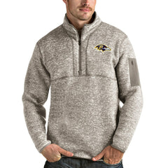 Antigua Fortune Quarter-Zip Pullover Jacket - Baltimore Ravens
