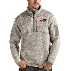 Antigua Fortune Quarter-Zip Pullover Jacket - Buffalo Bills