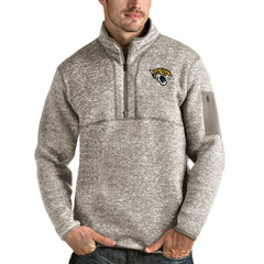 Antigua Fortune Quarter-Zip Pullover Jacket - Jacksonville Jaguars