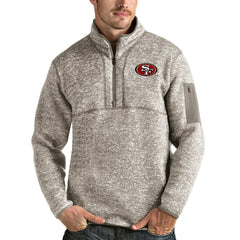 Antigua Fortune Quarter-Zip Pullover Jacket - San Francisco 49ers