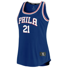 NBA Joel Embiid Philadelphia 76ers Women's Fast Break Team Tank Jersey