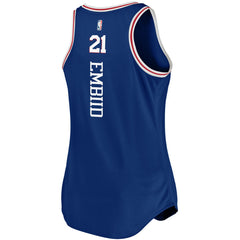 NBA Joel Embiid Philadelphia 76ers Women's Fast Break Team Tank Jersey