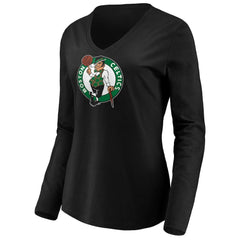 NBA Jayson Tatum Boston Celtics Women's Playmaker Name & Number Long Sleeve V-Neck T-Shirt