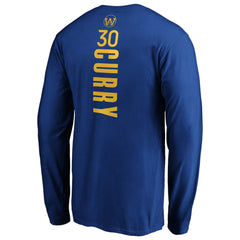 NBA Stephen Curry Golden State Warriors Playmaker Name & Number Long Sleeve T-Shirt sale