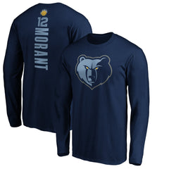 NBA Ja Morant Memphis Grizzlies Playmaker Name & Number Long Sleeve T-Shirt