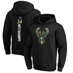 NBA Giannis Antetokounmpo Milwaukee Bucks Playmaker Name & Number Pullover Hoodie