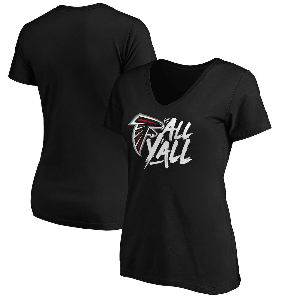 Women's Falcons vs. All Y'all V-Neck T-Shirt - Atlanta Falcons