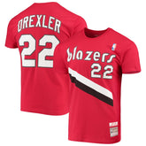 NBA Clyde Drexler Portland Trail Blazers Hardwood Classics Player Name & Number T-Shirt