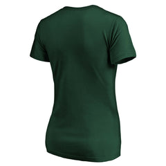 NBA Milwaukee Bucks Women's Primary Logo Team V-Neck T-Shirt